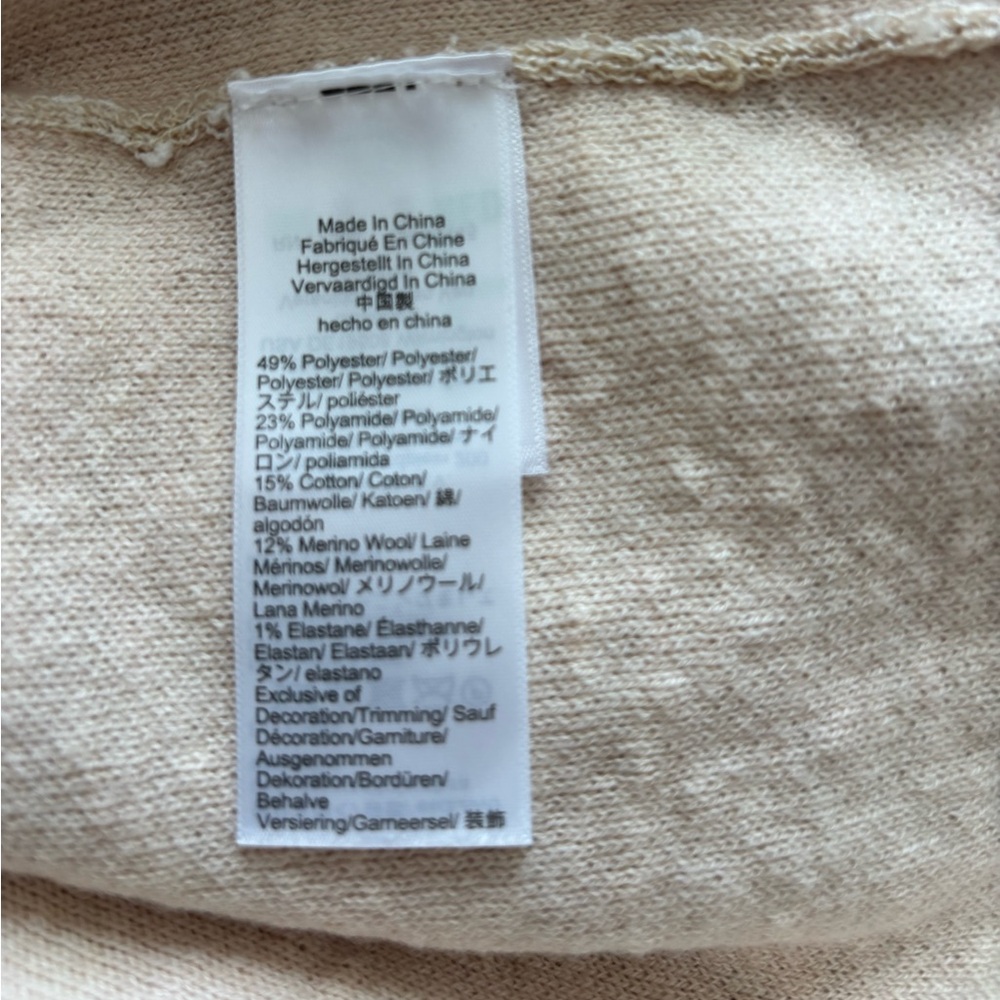J. Crew Marled Fringe Trim Sweater Lady Jacket in Ivory Size XL. NWT - Picture 10 of 12